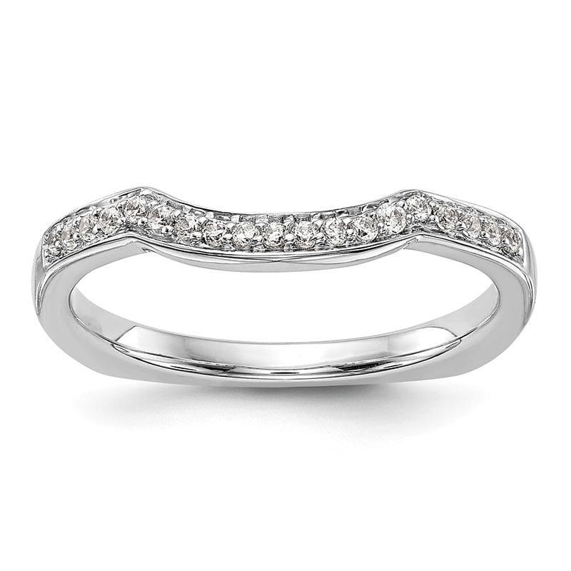 14K White Gold Diamond Wedding Band - Seattle Gold Grillz