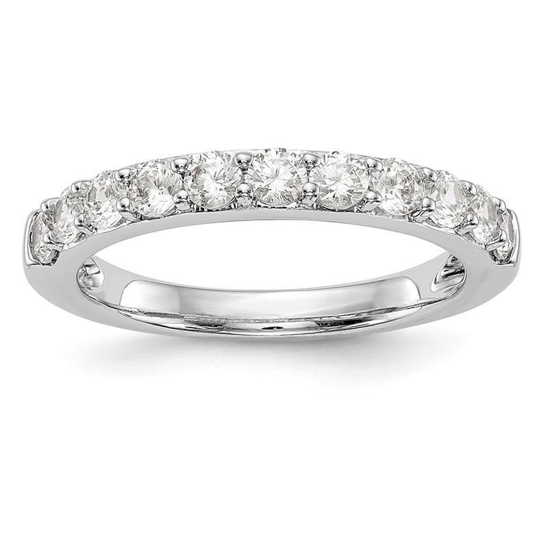 14k White Gold Diamond Wedding Band - Seattle Gold Grillz