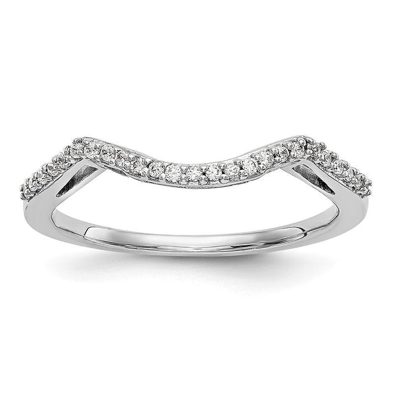 14K White Gold Diamond Wedding Band - Seattle Gold Grillz