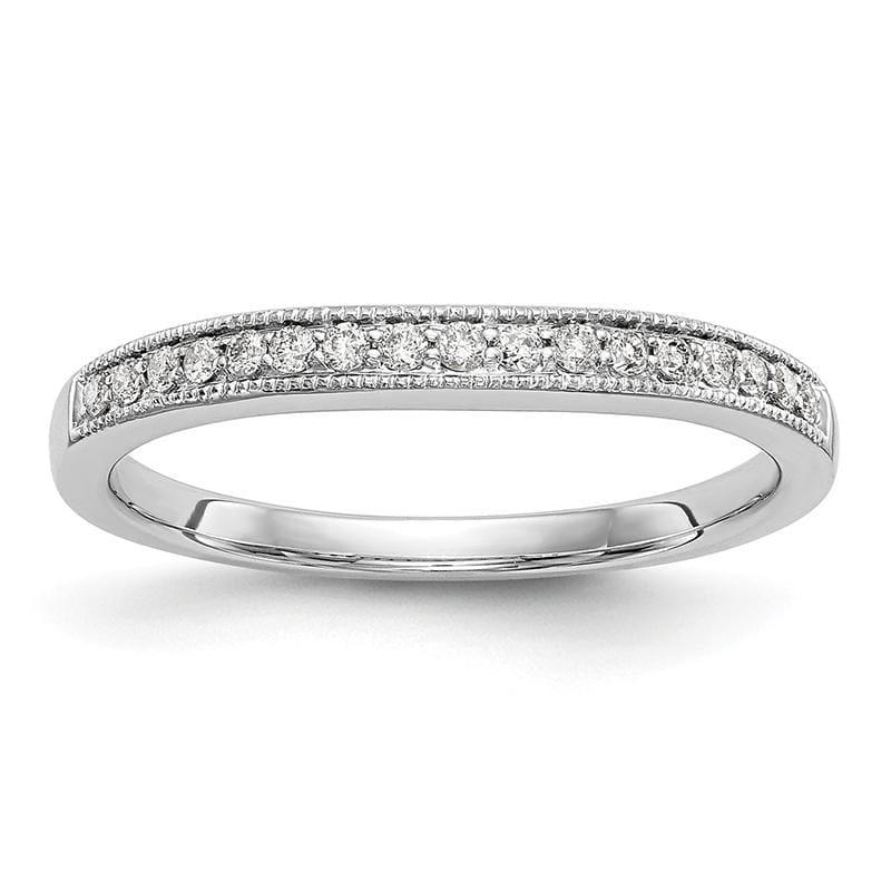 14K White Gold Diamond Wedding Band - Seattle Gold Grillz