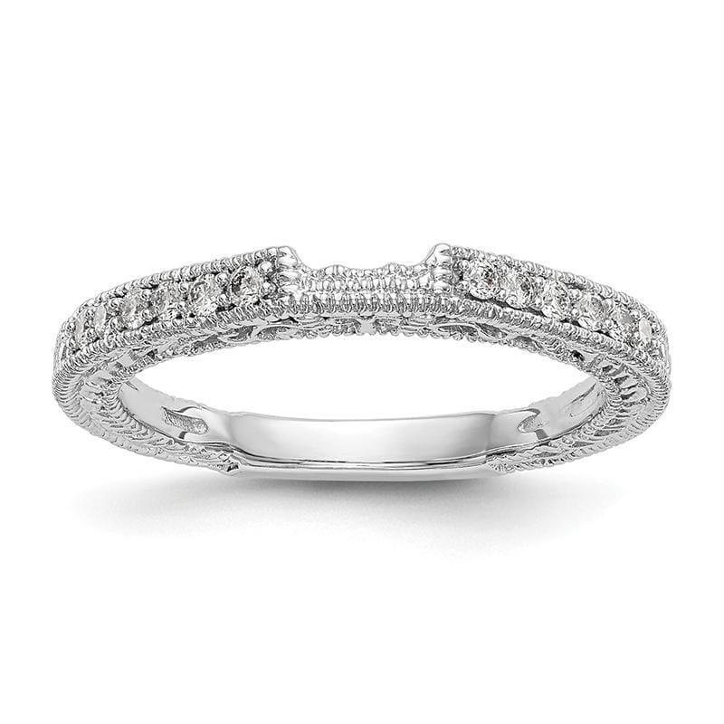 14k White Gold Diamond Wedding Band - Seattle Gold Grillz