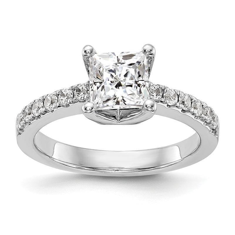 14K White Gold Engagement Ring Mounting - Seattle Gold Grillz