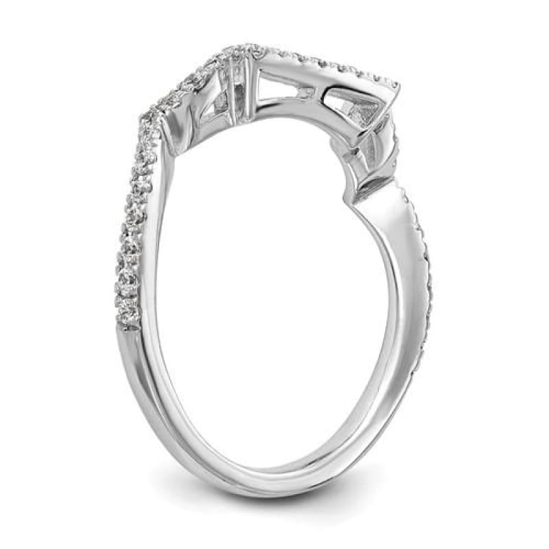 14k White Gold Lab Diamond Wedding Band by True Origin. VS-SI Colorless Diamond - Seattle Gold Grillz