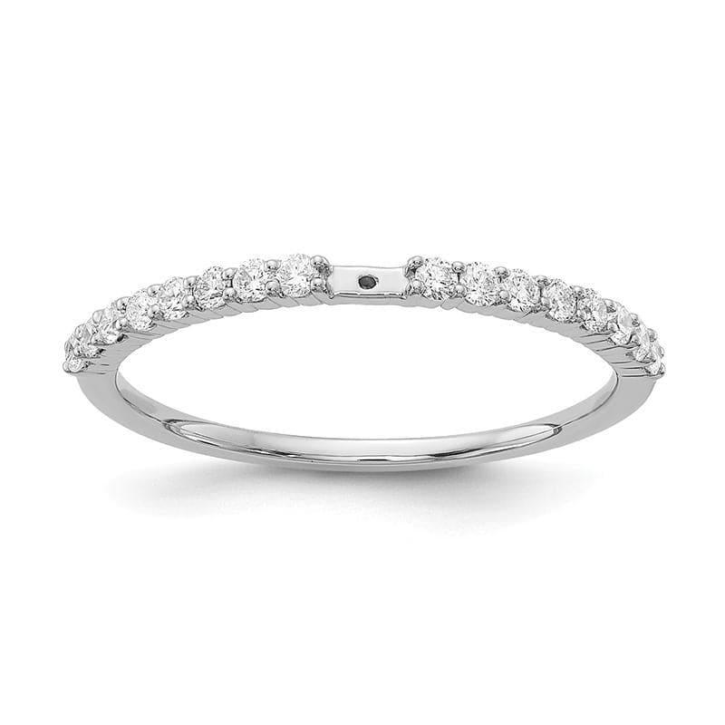 14K White Gold Peg Set Engagement Ring Mounting - Seattle Gold Grillz