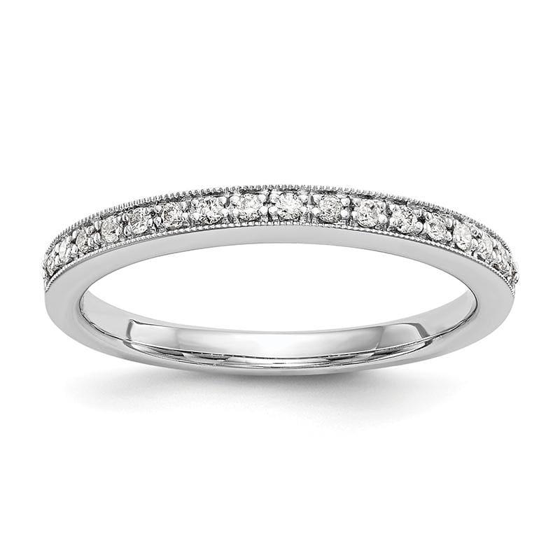14k White Gold Round Diamond Set of 2 Wedding Band - Seattle Gold Grillz