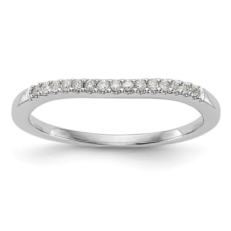 14K White Gold Set of 2 Diamond Bands - Seattle Gold Grillz