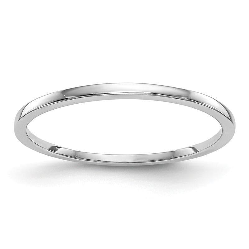 14K White Gold Wedding Band - Seattle Gold Grillz