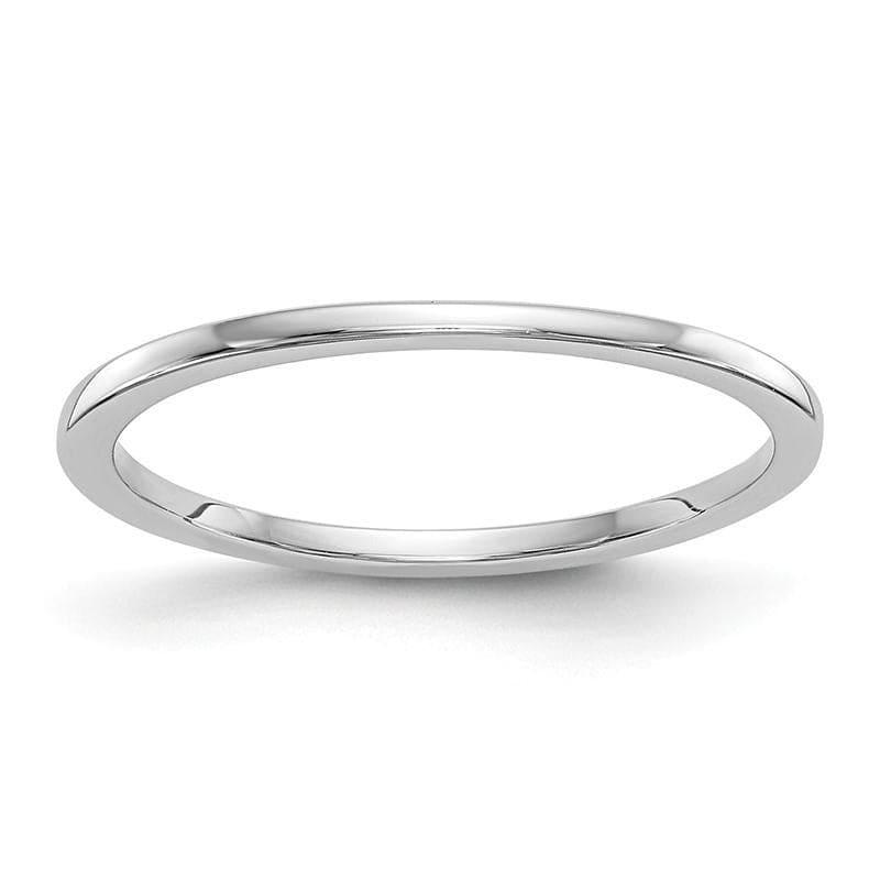 14k White Gold Wedding Band - Seattle Gold Grillz