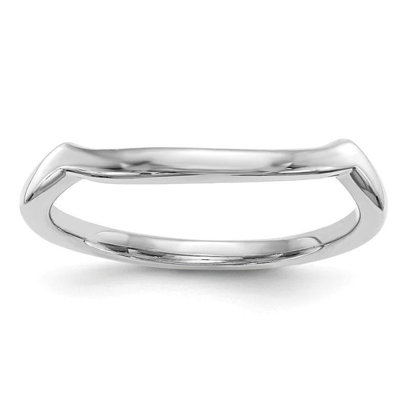 14k White Gold Wedding Band - Seattle Gold Grillz