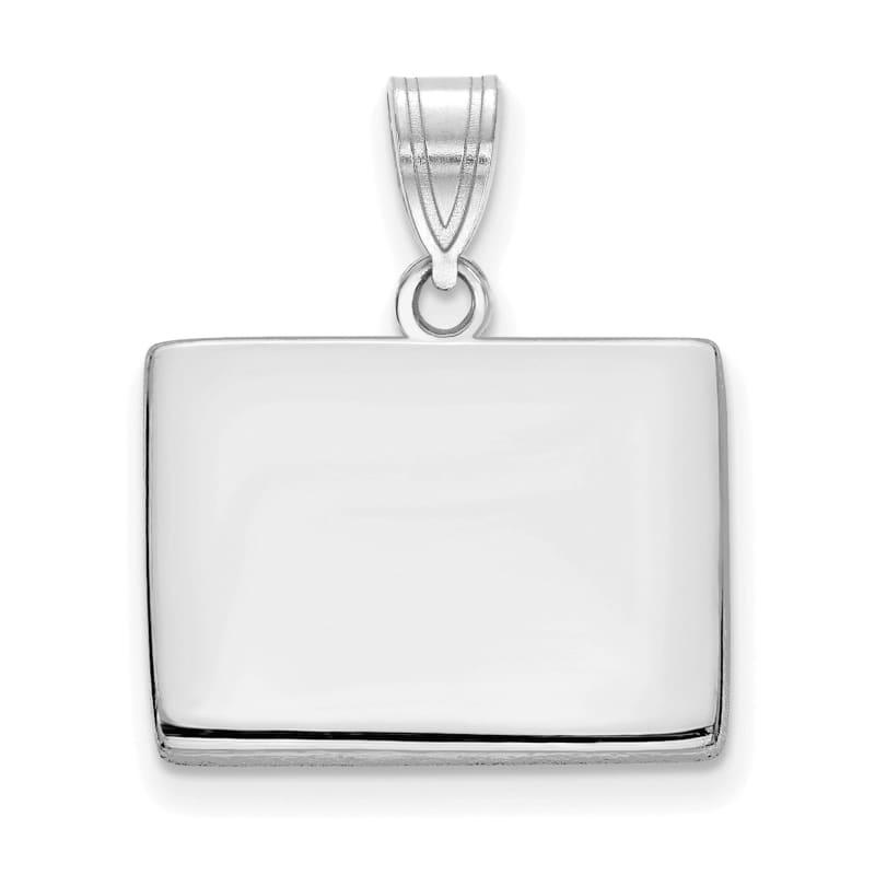 14k White Gold WY State Pendant Bail Only - Seattle Gold Grillz