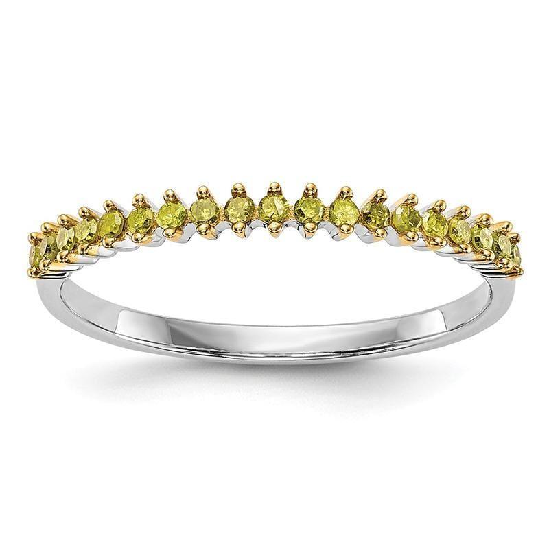 14k White Gold Yellow Band Mounting - Seattle Gold Grillz