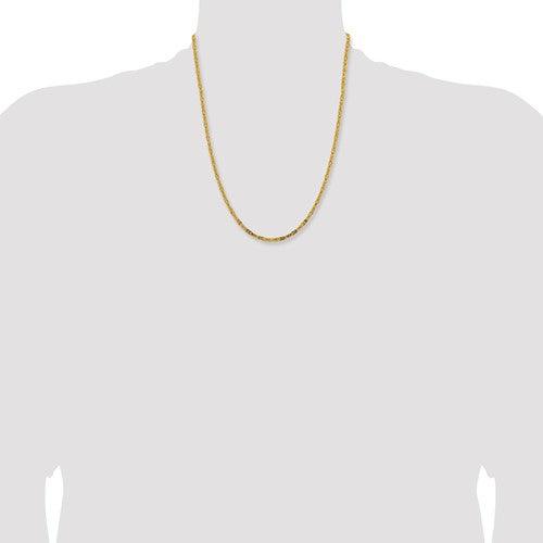 14k Yellow Gold 2.5mm Byzantine Chain - Seattle Gold Grillz