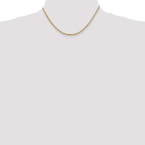 14k Yellow Gold 2mm Byzantine Chain - Seattle Gold Grillz
