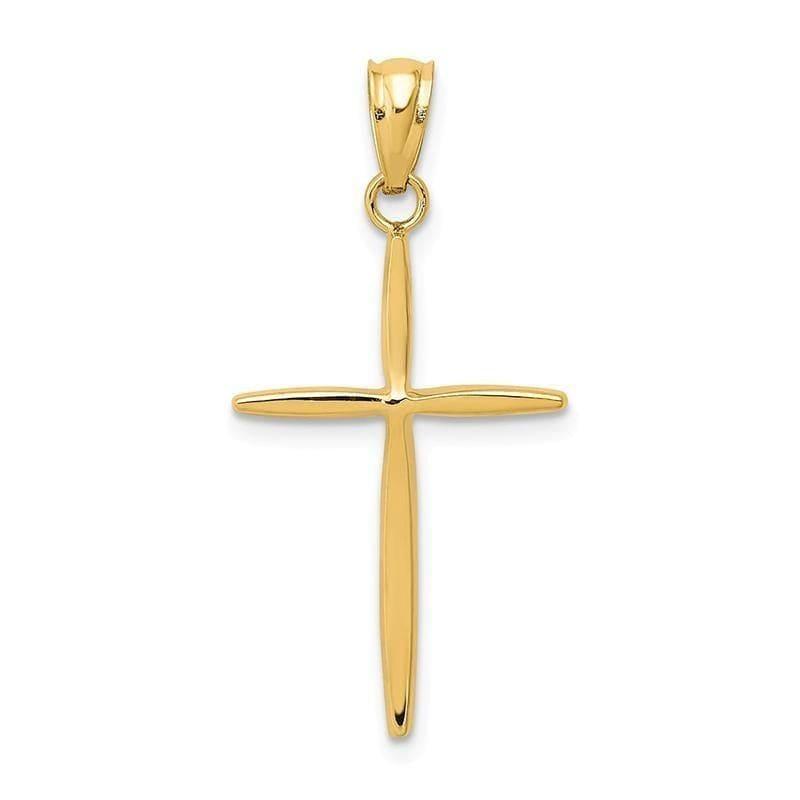14k Yellow Gold Cross Pendant - Seattle Gold Grillz