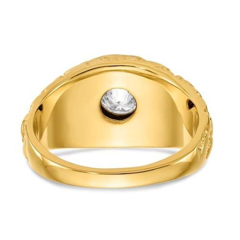 14K Yellow Gold Diamond Men's Mounting Band - Seattle Gold Grillz