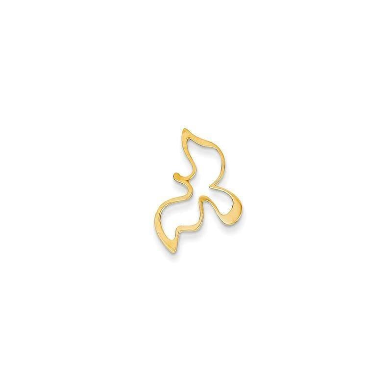 14k Yellow Gold Dove Pendant - Seattle Gold Grillz