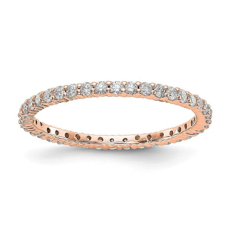 14KR SI2-I1( H-I) 40 Round =1-2CT Shared Prong Eternity Band - Seattle Gold Grillz