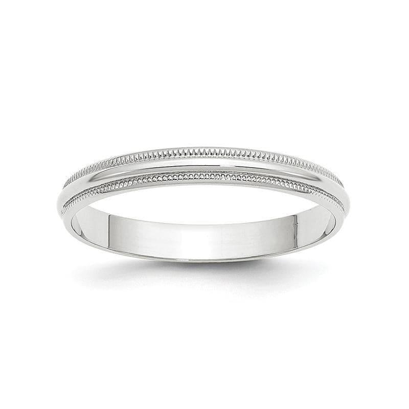 14KW 3mm LTW Milgrain Half Round Band - Seattle Gold Grillz