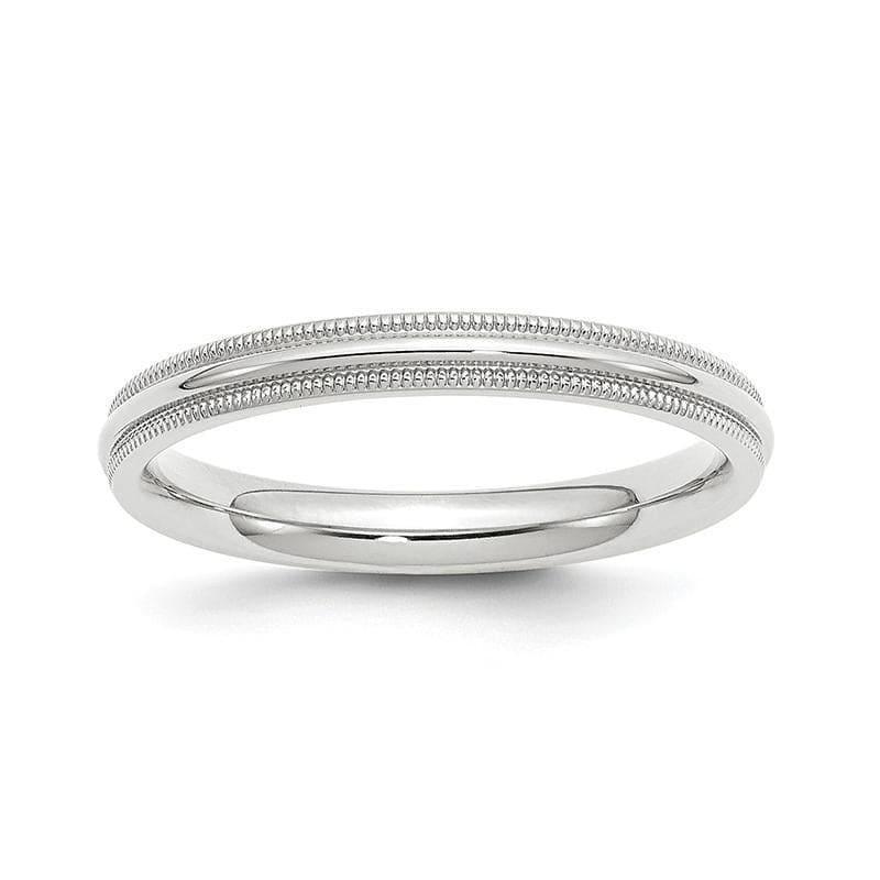 14KW 3mm Milgrain Comfort Fit Band - Seattle Gold Grillz