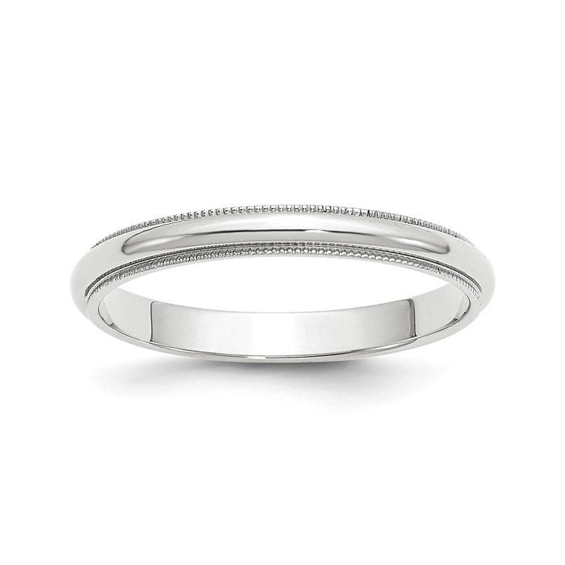 14KW 3mm Milgrain Half Round Band Size 13.5 - Seattle Gold Grillz