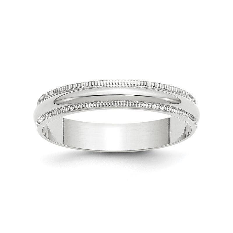 14KW 4mm LTW Milgrain Half Round Band - Seattle Gold Grillz