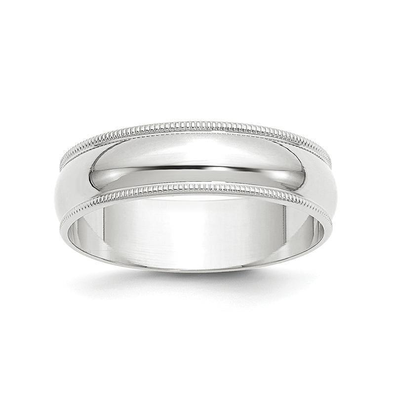 14KW 6mm LTW Milgrain Half Round Band - Seattle Gold Grillz