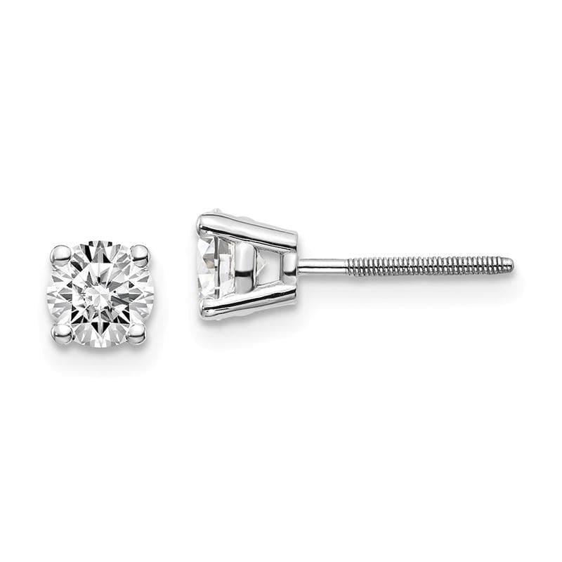 14kw .85ct SI3 G-I Diamond Stud Thread on-off Post Earrings - Seattle Gold Grillz