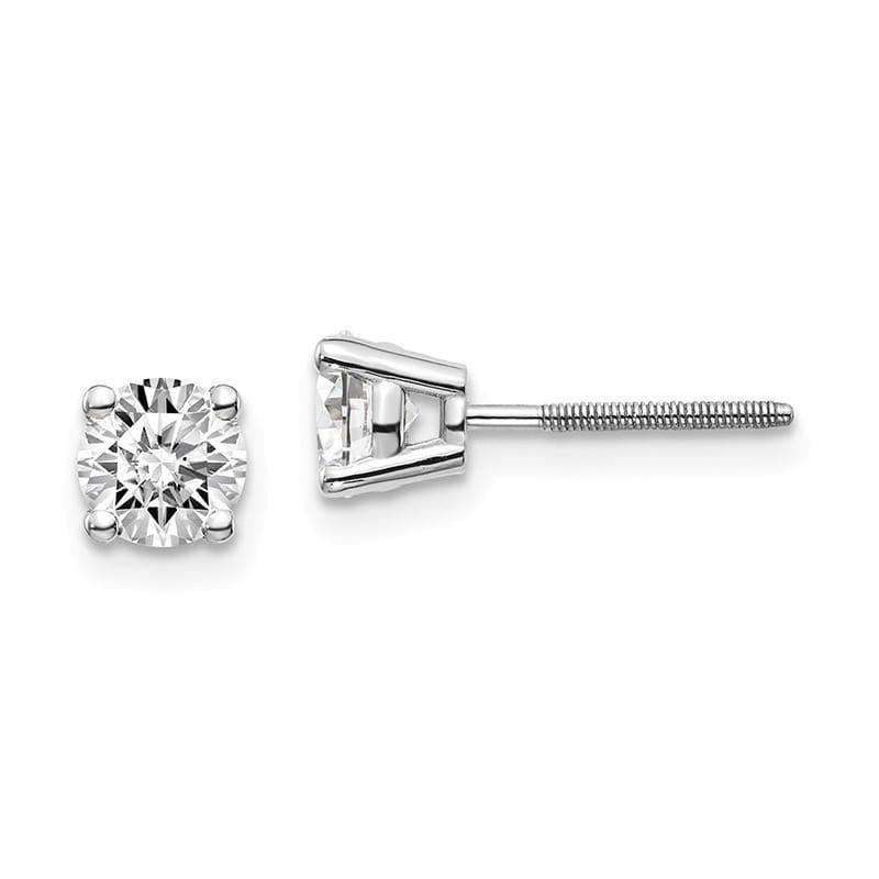 14kw .95ct SI3 G-I Diamond Stud Thread on-off Post Earrings - Seattle Gold Grillz