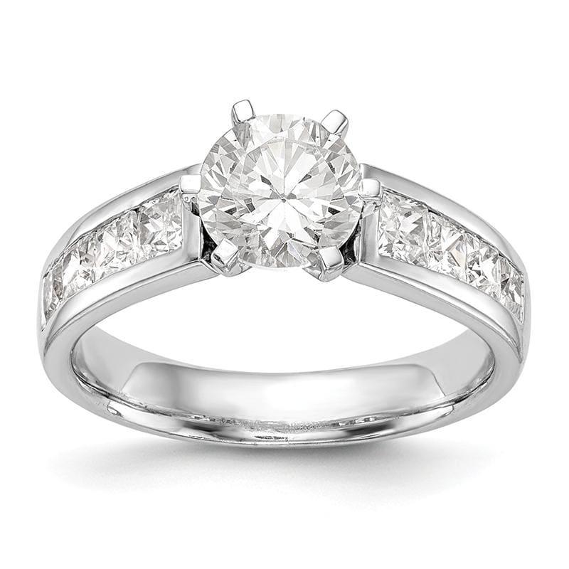 14kw Peg Set Diamond Semi-Mount Engagement Ring - Seattle Gold Grillz