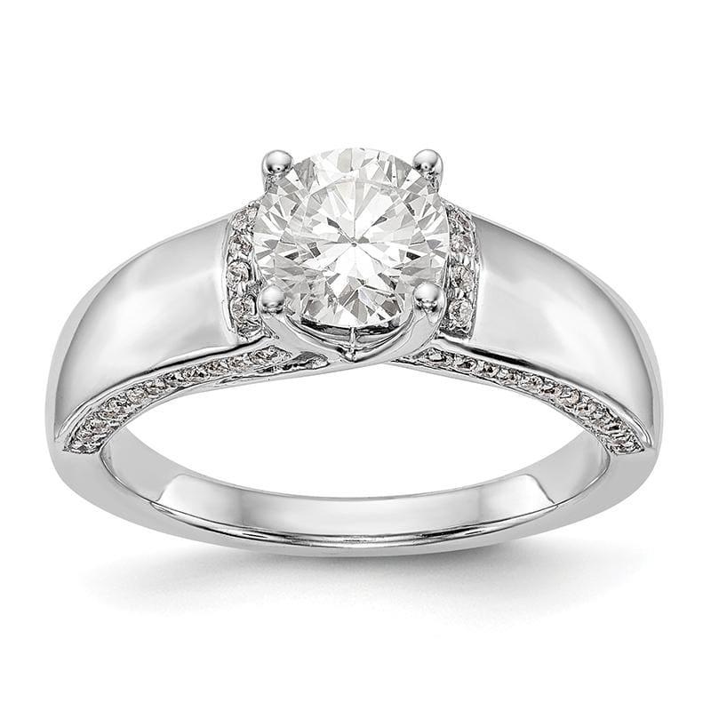 14kw Round Solitaire Engagement Ring Mounting - Seattle Gold Grillz