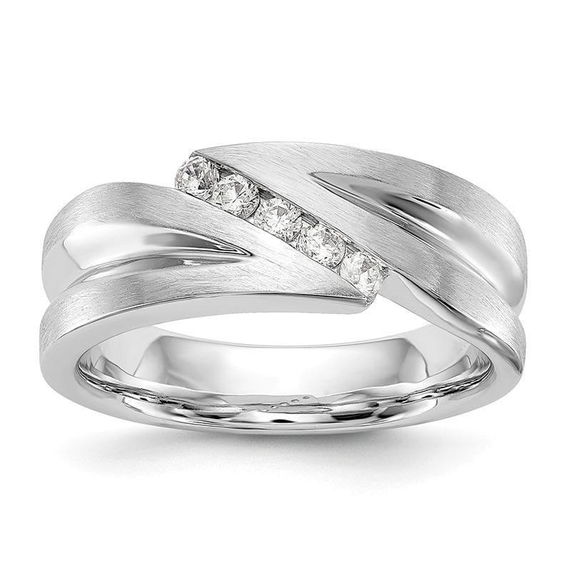 14kw True Origin Lab Grown Dia VS-SI Colorless Men's Band - Seattle Gold Grillz