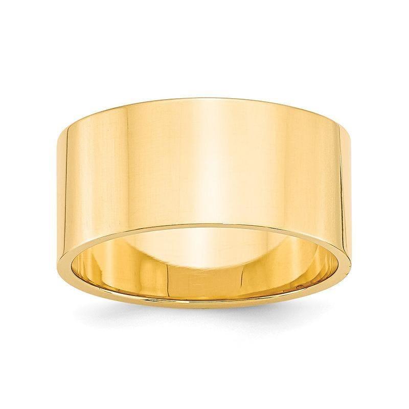 14KY 10mm LTW Flat Band - Seattle Gold Grillz