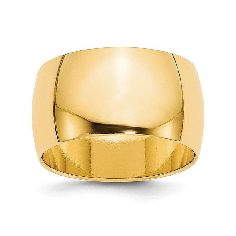 14KY 12mm Half Round Band - Seattle Gold Grillz