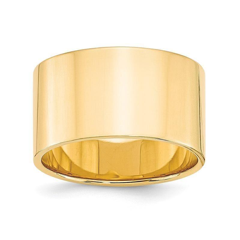 14KY 12mm LTW Flat Band - Seattle Gold Grillz