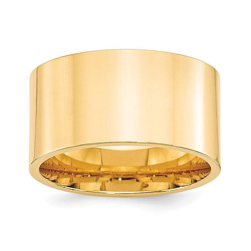 14KY 12mm Standard Flat Comfort Fit Band - Seattle Gold Grillz