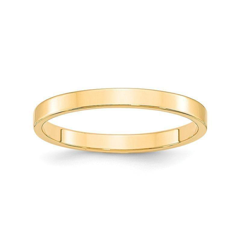 14KY 2.5mm LTW Flat Band - Seattle Gold Grillz