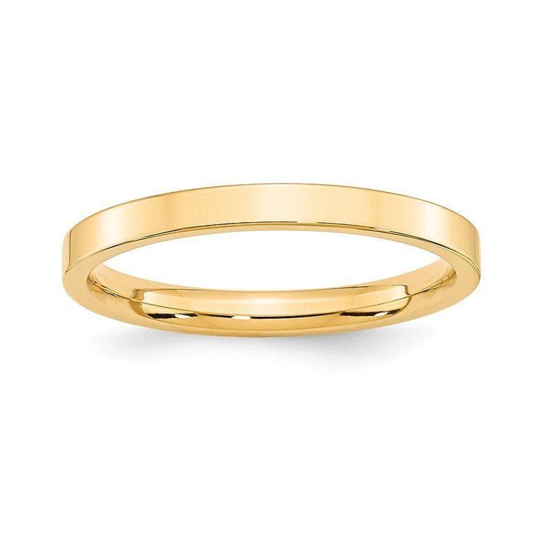 14KY 2.5mm Standard Flat Comfort Fit Band - Seattle Gold Grillz