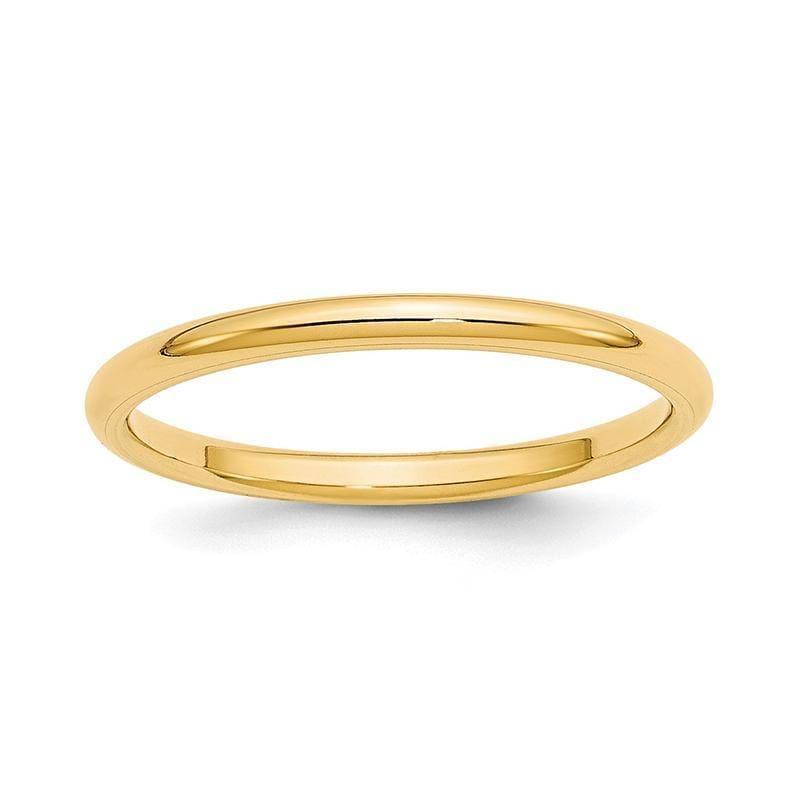 14KY 2mm Standard Comfort Fit Band - Seattle Gold Grillz