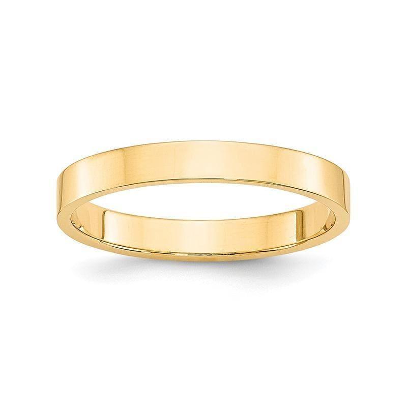 14KY 3mm LTW Flat Band - Seattle Gold Grillz