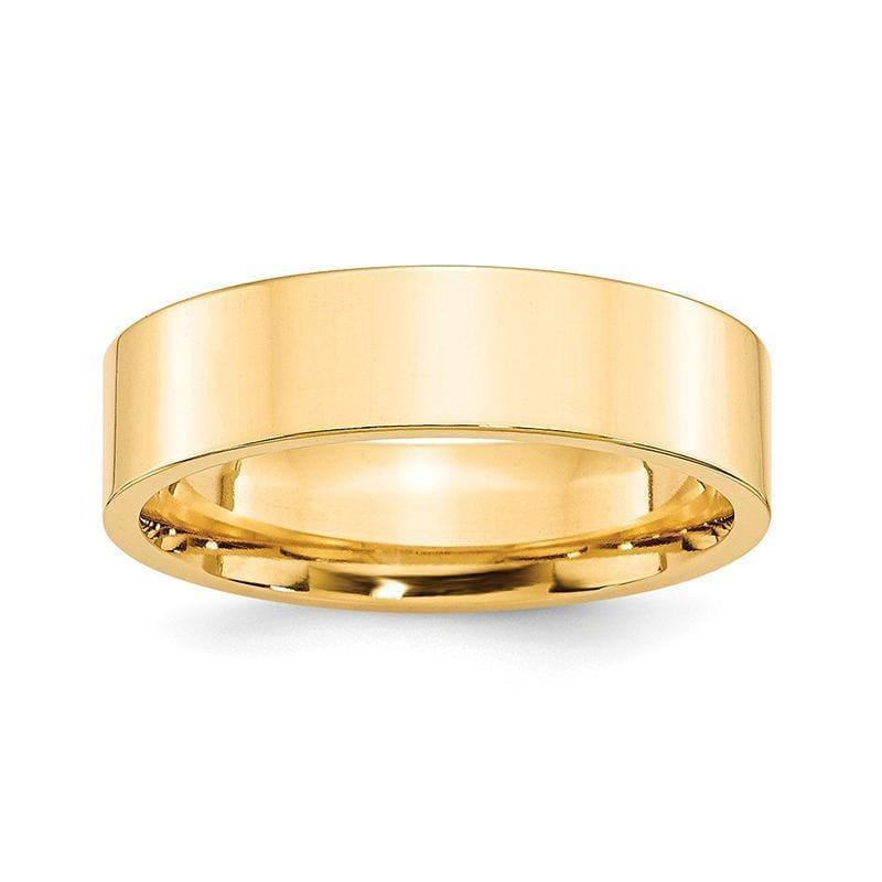 14KY 6mm Standard Flat Comfort Fit Band - Seattle Gold Grillz