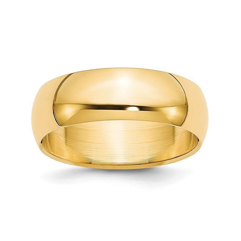 14KY 7mm Half Round Band - Seattle Gold Grillz