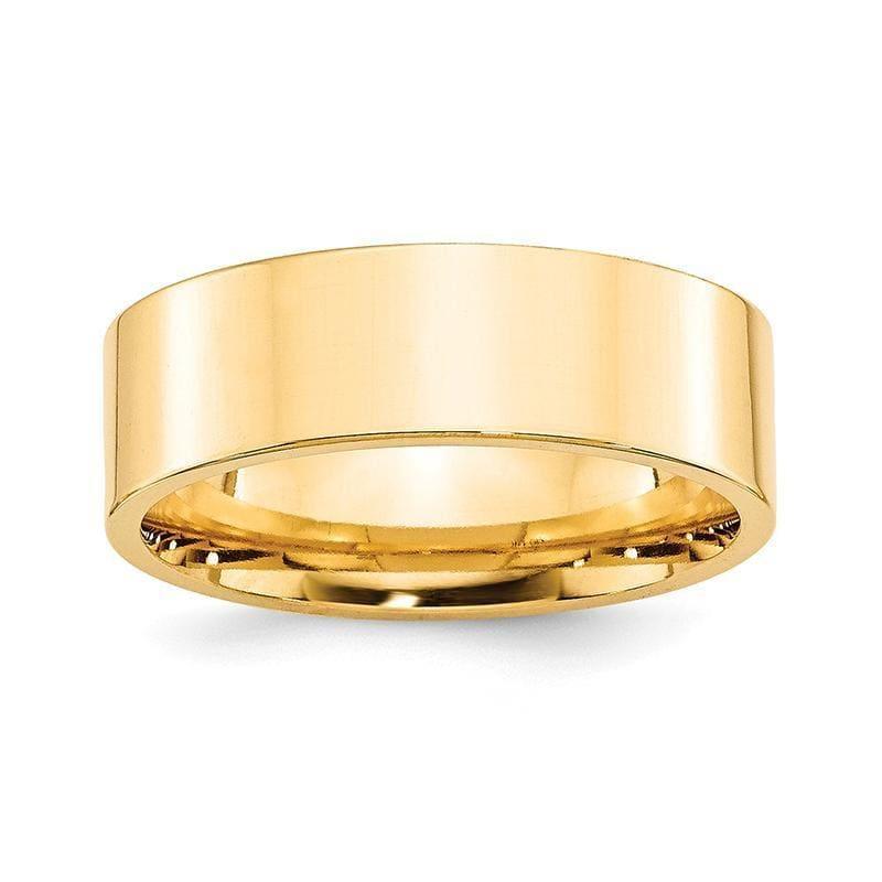 14KY 7mm Standard Flat Comfort Fit Band - Seattle Gold Grillz