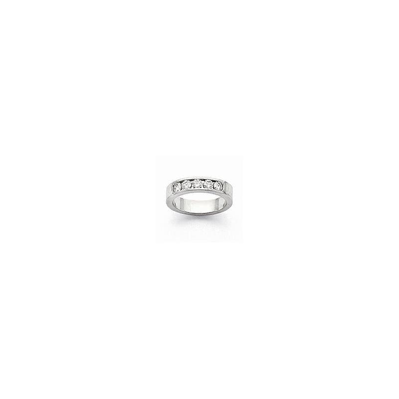 14ky Flat Partial Closed 5-Stone Channel Band Mounting - Seattle Gold Grillz