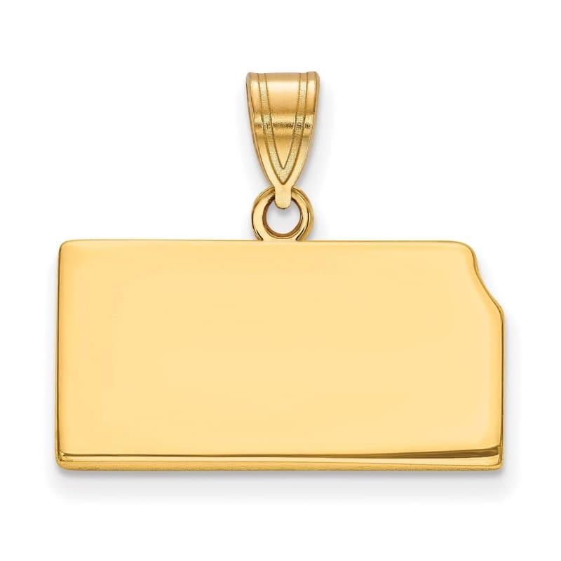 14KY KS State Pendant Bail Only - Seattle Gold Grillz