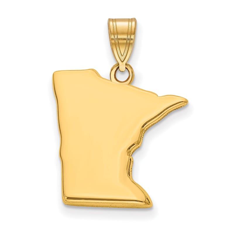 14KY MN State Pendant Bail Only - Seattle Gold Grillz