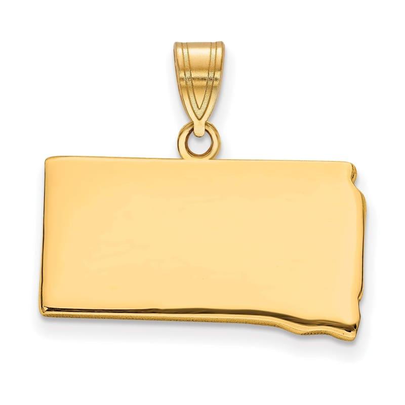 14KY SD State Pendant Bail Only - Seattle Gold Grillz
