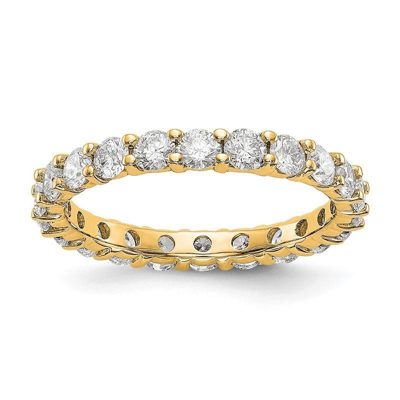 14KY SI2-I1( H-I) 20 Round = 2CT Shared Prong Eternity Band - Seattle Gold Grillz