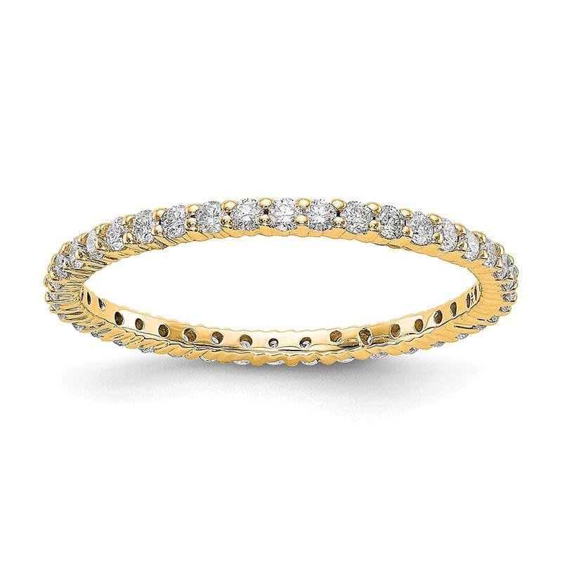 14KY SI2-I1( H-I) 40 Round =1-2CT Shared Prong Eternity Band - Seattle Gold Grillz