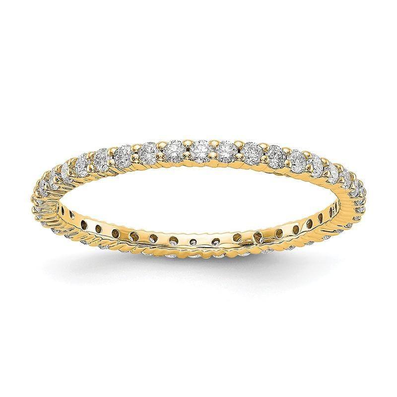 14KY SI2-I1( H-I) 40 Round =1-2CT Shared Prong Eternity Band - Seattle Gold Grillz