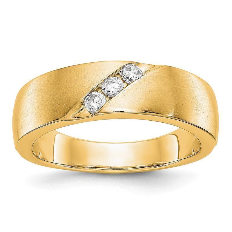 14ky True Origin Lab Grown Dia VS-SI Colorless Men's Band - Seattle Gold Grillz